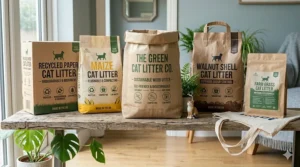 A curated selection of high-quality, eco-friendly cat litter brands available in the UK.