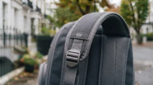 Padded, adjustable shoulder straps on a durable bubble cat backpack for owner comfort.