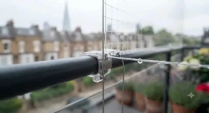 Weather-resistant and UV-stabilised cat netting designed to withstand British weather all year round.