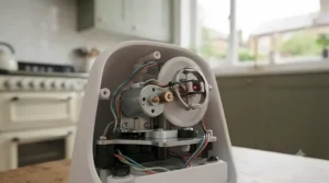 A compact, low-noise automatic laser toy designed to keep nervous indoor cats calm while playing.