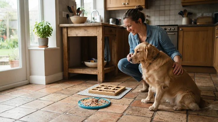 Choosing the right option in a ball track toy vs food puzzle toy comparison